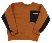 Rezavo-čierna mikina s vreckom Ted Baker