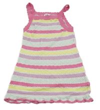 Farebné pruhované pletené šaty So Cute