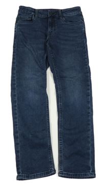 Tmavomodré teplákové slim rifle C&A