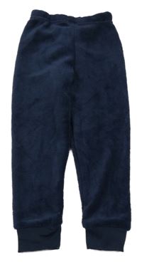 Tmavomodré huňaté nohavice Kiki&Koko