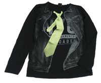 Čierno-sivé tričko s potlačou Chapter Young