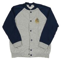 Šedo-tmavomodrá propínací mikina Harry Potter LC Waikiki