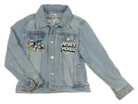 Svetlomodrá rifľová bunda s Mickeym a kamarády Disney