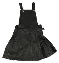 Čierna koženková na traká sukňa Primark