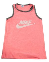 Neonově růžový top s logem Nike 