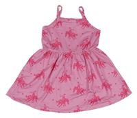 Ružové šaty s kovboji