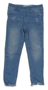 Modré džegíny s vyšúchaním Denim Co.