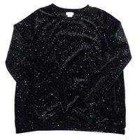 Černo-barevné sametové triko Crewcuts