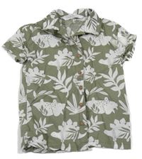 Olivová košile s dinosaury Primark