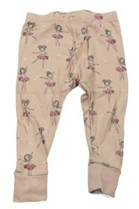 Pudrové pyžamové nohavice s baletkami George