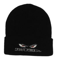 Černá pletená čepice s logem No Fear