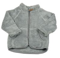 Sivá plyšová bunda H&M
