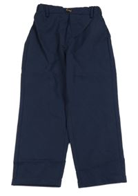 Tmavomodré nohavice SHEIN