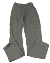 Tmavošedé chino slim fit plátěné kalhoty H&M