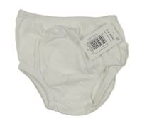 Nové - bílé kalhotky na plenky s volánikmi Matalan