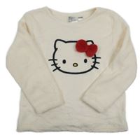 Smotanová plyšová mikina s Kitty H&M