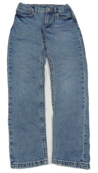 Modré šisované straight fit rifle ZARA
