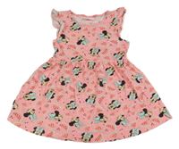 Korálové šaty s Minnie a melónmi a volánikmi PRIMARK