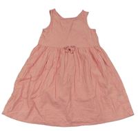 Ružové pruhované krepové šaty H&M