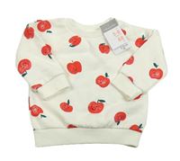 Nové - Smotanová mikina s jablky Primark