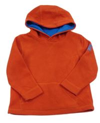 Červená fleecová mikina s kapucňou F&F