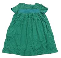 Zelené menšestrové šaty s výšivkami Mini Boden