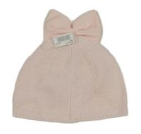 Nové - Světlerůžová čepice s mašlí Next