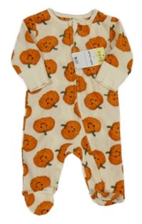 Nové - Béžový fleecový overal s dýněmi Matalan