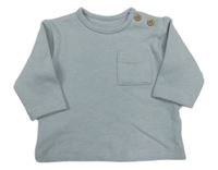 Sivé úpletové tričko s vreckom George