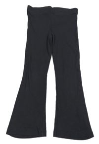 Tmavosivé rebrované flare legíny George