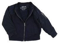 Tmavomodrá teplákovo/šusťáková prepínaci mikina Rebel