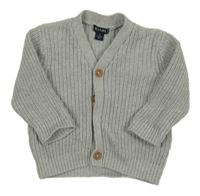 Šedý propínací svetr Kiabi