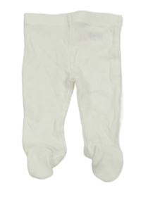 Bílé žebrované polodupky Matalan