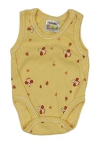 Žlté body s vtáčky a lienkami Dimo