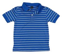 Modro-biele pruhované športové polo tričko Nautica