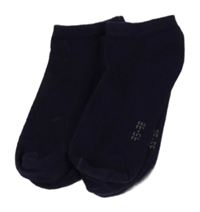 2x tmavomodré neviditelné ponožky