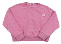 Růžová mikina s číslem M&S