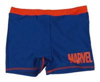Modré nohavičkové plavky s logem Marvel