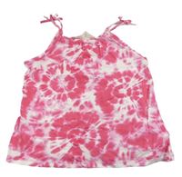 Ružovo-biely batikovaný top H&M