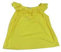 Žltý top s volánikmi zn. H&M
