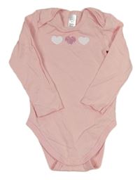 Světlerůžové body se srdíčky C&A