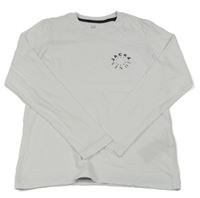 Biele tričko s logom Jack & Jones