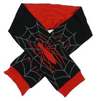 Čierno-červená šál s pavoukem - Spiderman