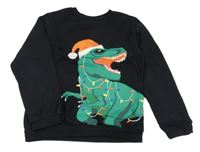 Čierna mikina s dinem TU