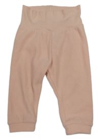 Svetloružové fleecové tepláky H&M