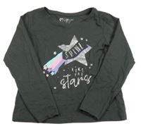 Tmavošedé triko s kometou Primark