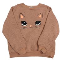 Staroružová vzorovaná mikina s mačkou H&M