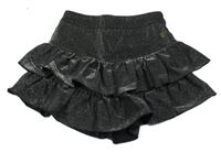 Čierno-strieborná vrstvená sukňa vingino