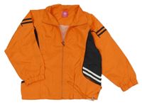 Oranžová šusťáková jarní bunda 