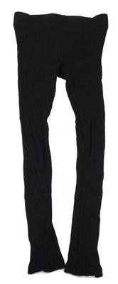 Čierne rebrované legíny Matalan